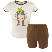 Krótka Piżama dziecięca Shrek