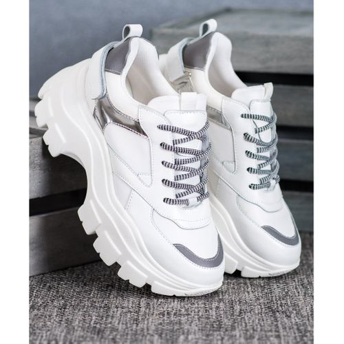 Białe Sneakersy Na Platformie r.40 na Arena.pl