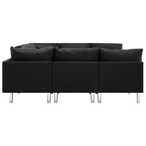 Sofa Modułowa, Tkanina, Czarna na Arena.pl