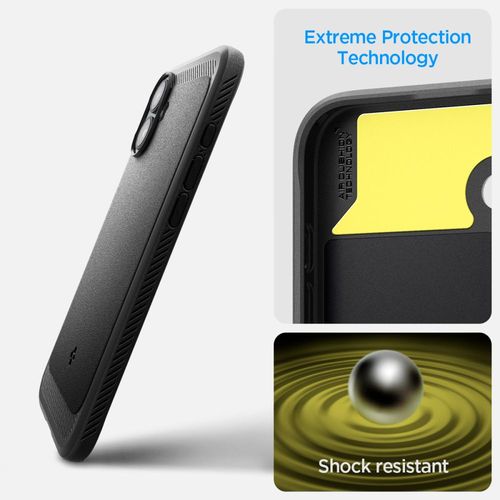 etui plecki do iphone 16 rugged armor magsafe - czarne na Arena.pl