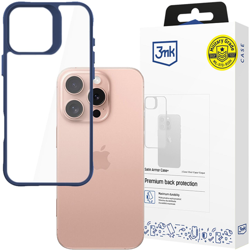 Apple iPhone 16 Pro - 3mk Satin Armor Case+ Blue na Arena.pl