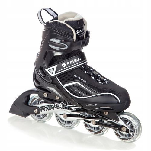 Rolki Regulowane RAVEN Total Black 43-46 Kauczuk na Arena.pl