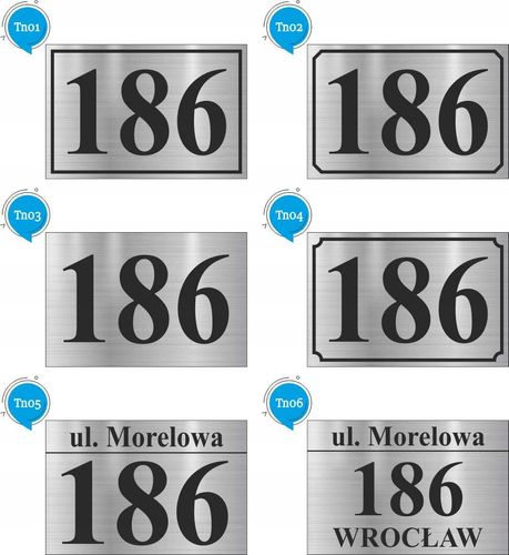 TABLICA Z NUMEREM DOMU TABLICZKA adresowa 30x20 na Arena.pl