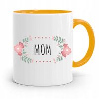 Kubek Żółty Prezent Dla Mamy Matki Mamusi Mom Z Nadrukiem Ze Zdjęciem