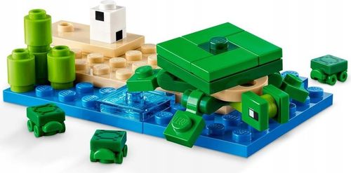 KLOCKI LEGO | MINECRAFT 21254 DOMEK NA PLAŻY ŻÓŁWI FIGURKI ZABAWKI + TORBA na Arena.pl