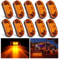 10x LAMPA OBRYSOWA OBRYSÓWKA DIODOWA LED POMARAŃCZOWA + ZESTAW ŚRUBEK