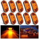 10x LAMPA OBRYSOWA OBRYSÓWKA DIODOWA LED POMARAŃCZOWA + ZESTAW ŚRUBEK