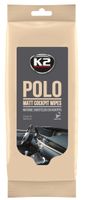 K2 POLO MATT – Chusteczki do kokpitu 24 szt. (matowe, zapach Energy Shot)
