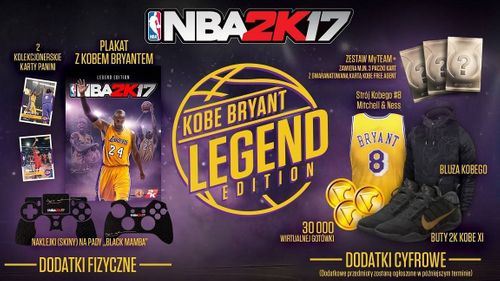NBA 2K17 LEGEND EDITION KOBE BRYANT XBOX ONE na Arena.pl