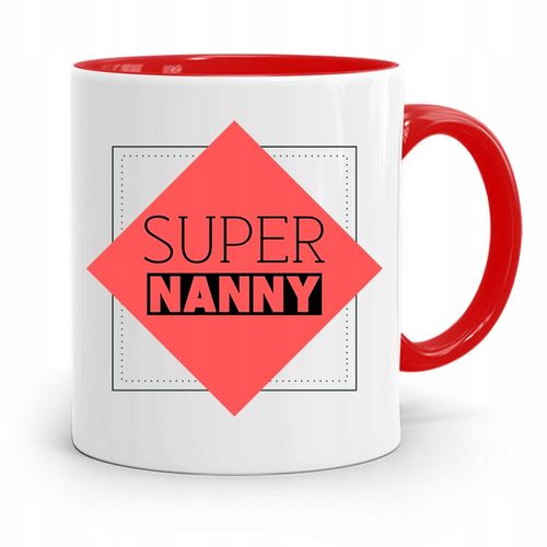 Dla Niani Opiekunki Kubek Czerwony Na Prezent Z Nadrukiem Ze Zdjęciem na Arena.pl