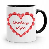 Kubek Czarny Prezent Dla Wujka Ukochany Wujek Z Nadrukiem Ze Zdjęciem