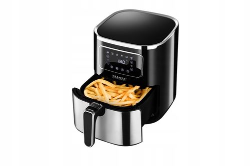 FRYTKOWNICA BEZTŁUSZCZOWA INOX TIMER 6 PROGRAMÓW XXL TRANSA 5L 1700W na Arena.pl
