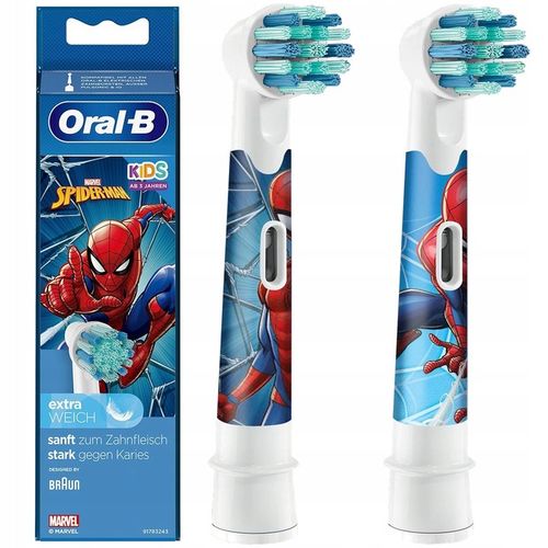 2x ORYGINALNA KOŃCÓWKA ORAL-B STAGES POWER KIDS SPIDERMAN DLA DZIECI na Arena.pl