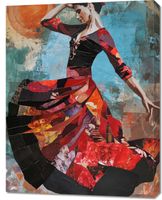 Obraz 70x90cm Taniec Flamenco