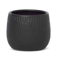 Doniczka osłonka ceramiczna MONI 14X14X12 czarna x2