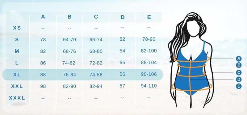 Jednoczęściowy wyszczuplający strój kąpielowy Sapphire - XL zdjęcie 7