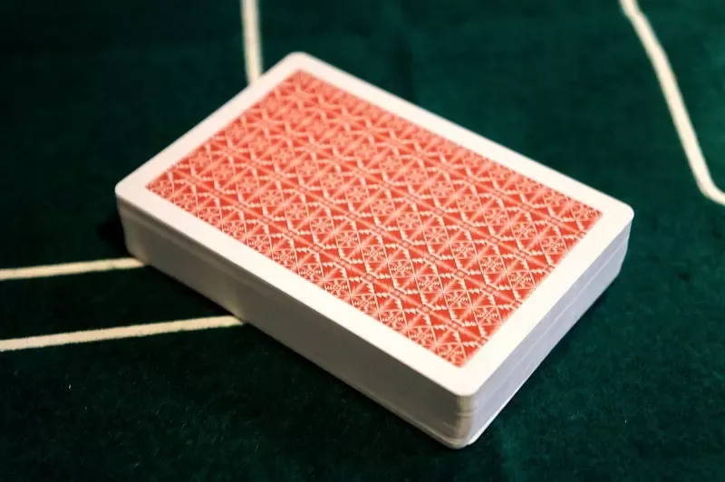 2 x KARTY DO GRY 100% PLASTIK POKER BRYDŻ + ETUI zdjęcie 6