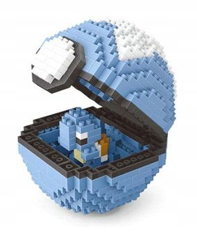 SQUIRTLE Pokebal Klocki BOX Figurka Pokemon NOWY zdjęcie 1