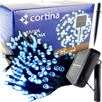 GIRLANDA SOLARNA LAMPKI 200 LED LAMPA OGRODOWA NA OGRÓD SOLAR 22M 600m