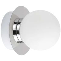 Kinkiet LAMPA ścienna BECCA 2110 Rabalux szklana OPRAWA łazienkowa kula ball IP44 biała chrom