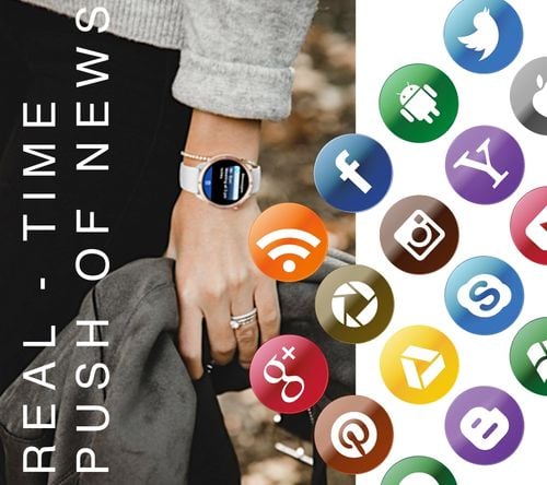smartwatch rubicon rncf14 silver/white smarub252 na Arena.pl