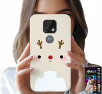 ETUI DO MOTOROLA MOTO E7 PLUS - RENIFEREK, RENIFER, ŚWIĄTECZNE WZORY