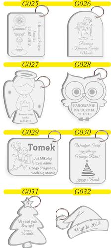 BRELOK ZAWIESZKA grawer z imieniem napisem prezent na Arena.pl