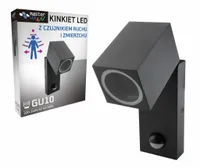 Lampa kinkiet GU10 ogrodowy z czujnikiem zewnętrzna LED