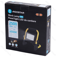 Lampa robocza LED 30W 6500K z podstawą i kablem 1,8 m mocne światło do pracy