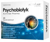 2 x Psychobiotyk 6 szczepów bakterii 20 kaps probiotyk Actiblab