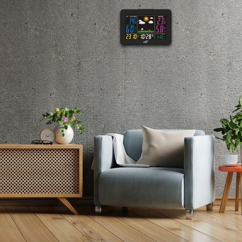 DOKŁADNA STACJA POGODOWA BEZPRZEWODOWY TERMOMETR AUTOMATYCZNA DATA GODZINA na Arena.pl