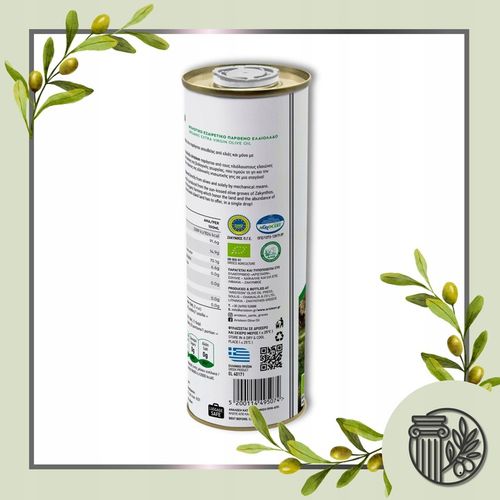 Oliwa z oliwek BIO EXTRA VIRIGIN Grecka ARISTEON 500 ml TŁOCZONA NA ZIMNO na Arena.pl
