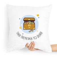 Prezent Poduszka Dla Trenera Trenerka To Skarb Z Nadrukiem Ze Zdjęciem