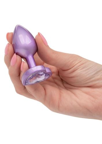 diamond heart plug small purple na Arena.pl
