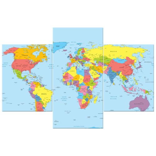 Obraz Do Kuchni 90X60 Mapa Świata na Arena.pl
