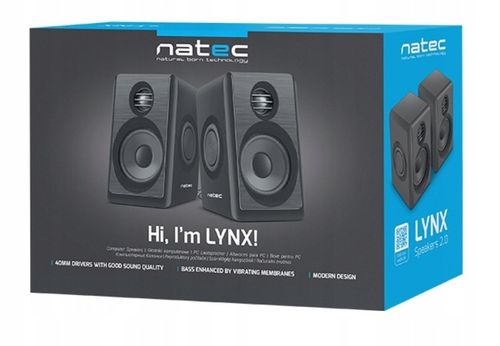 Głośniki komputerowe Natec Lynx 2.0 6W RMS na Arena.pl