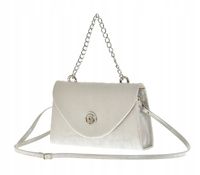 Laura Biaggi - torebka wizytowa miś z cyrkoniami srebrny przetarcia LA205