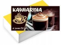 Wizytówki firmowe reklamowe 100szt duży wybór KAWIARNIA kawa