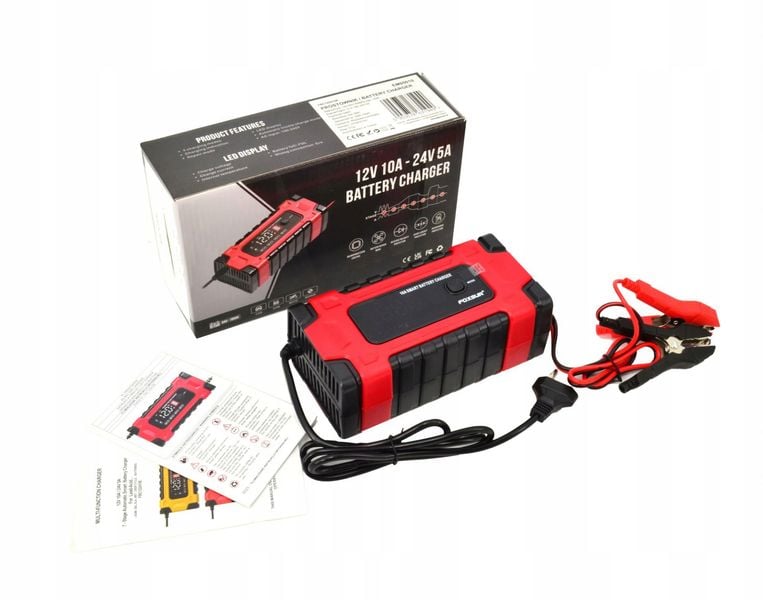 PROSTOWNIK FOXSUR 12V&24V 10A LCD zdjęcie 3
