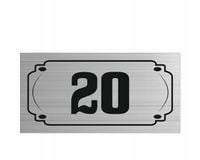 TABLICZKA tablica nierdzewna Z GRAWEREM numer pomieszczenia na drzwi