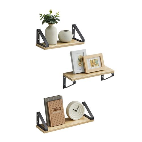 Zestaw 3 Półek Wiszących - sonoma - LWS033B11 na Arena.pl