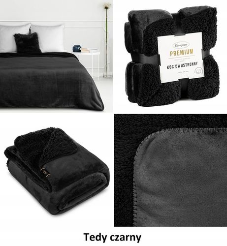 Koc Dwustronny 170x210 Polar Bukla Eurofirany Sherpa Baranek Na Prezent na Arena.pl