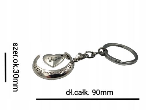 1 2023 Breloczek Moon Serce Miłość Live Zakochani Kupidyn na Arena.pl