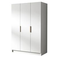 Szafa CALPE I 150 cm-pojemna garderoba-BIAŁY+ZŁOTY