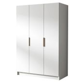 Szafa CALPE I 150 cm-pojemna garderoba-BIAŁY+ZŁOTY