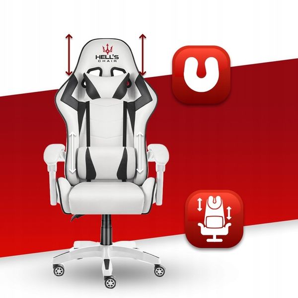 FOTEL GAMINGOWY DLA GRACZA BIUROWY HELL'S zdjęcie 9