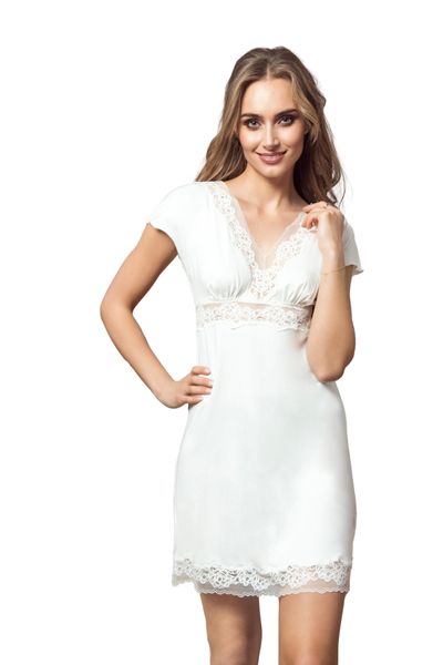 Tracy koszulka nocna ecru M zdjęcie 1