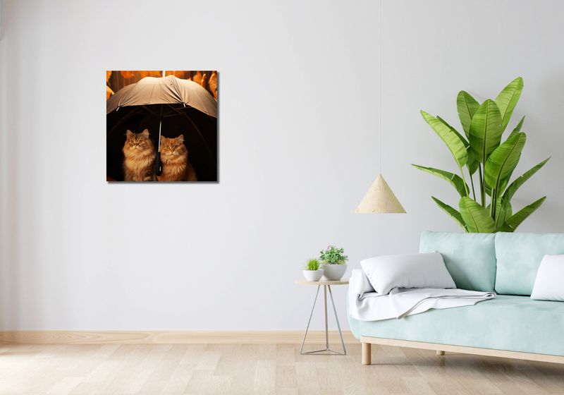 Obraz 60x60cm Jesienny Koci Schron zdjęcie 2