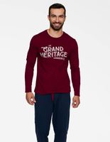 Piżama męska Henderson Brand bordo XXL