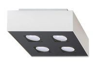 Downlight LAMPA sufitowa SL.0069 metalowa OPRAWA kwadratowa biała
